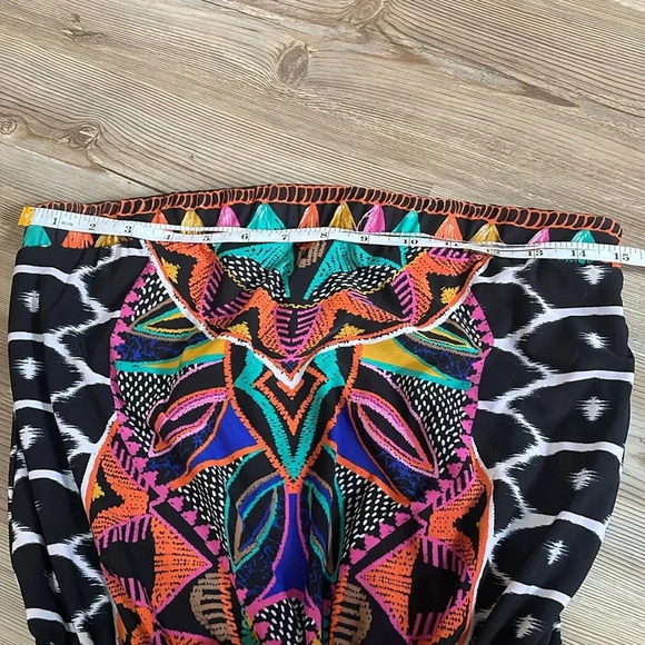 Trina Turk X INC International Concepts Tribal Print strapless Jumpsuit Size S - Picture 5 of 12